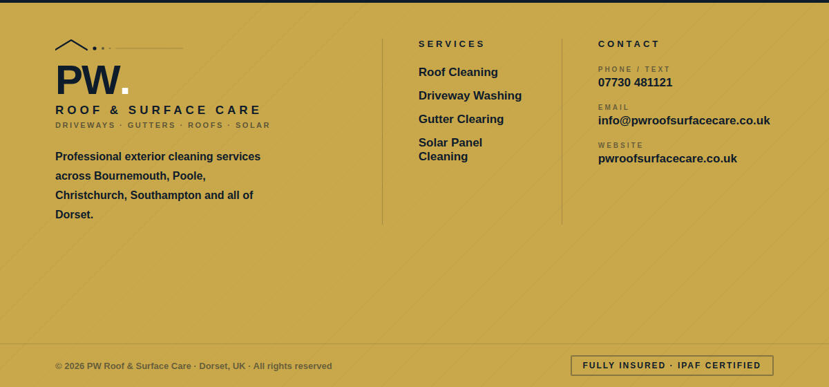 Roof & Surface Care Dorset, UK